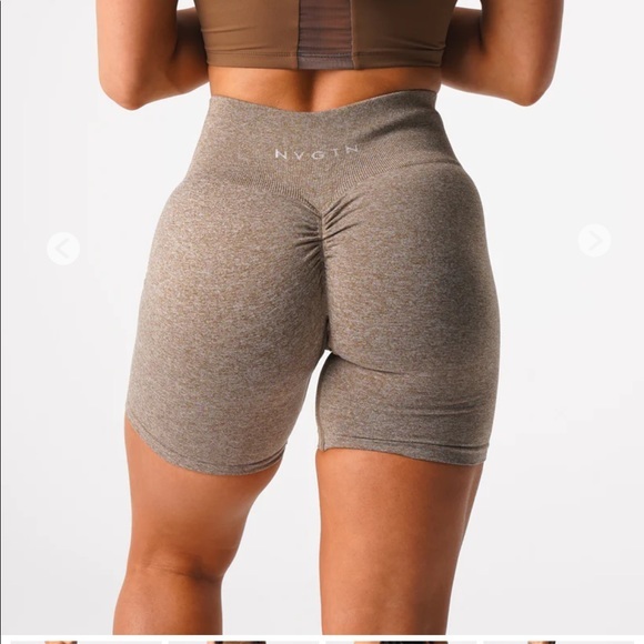 NVGTN Pants - NWT nvgtn mocha stretch seamless shorts size small